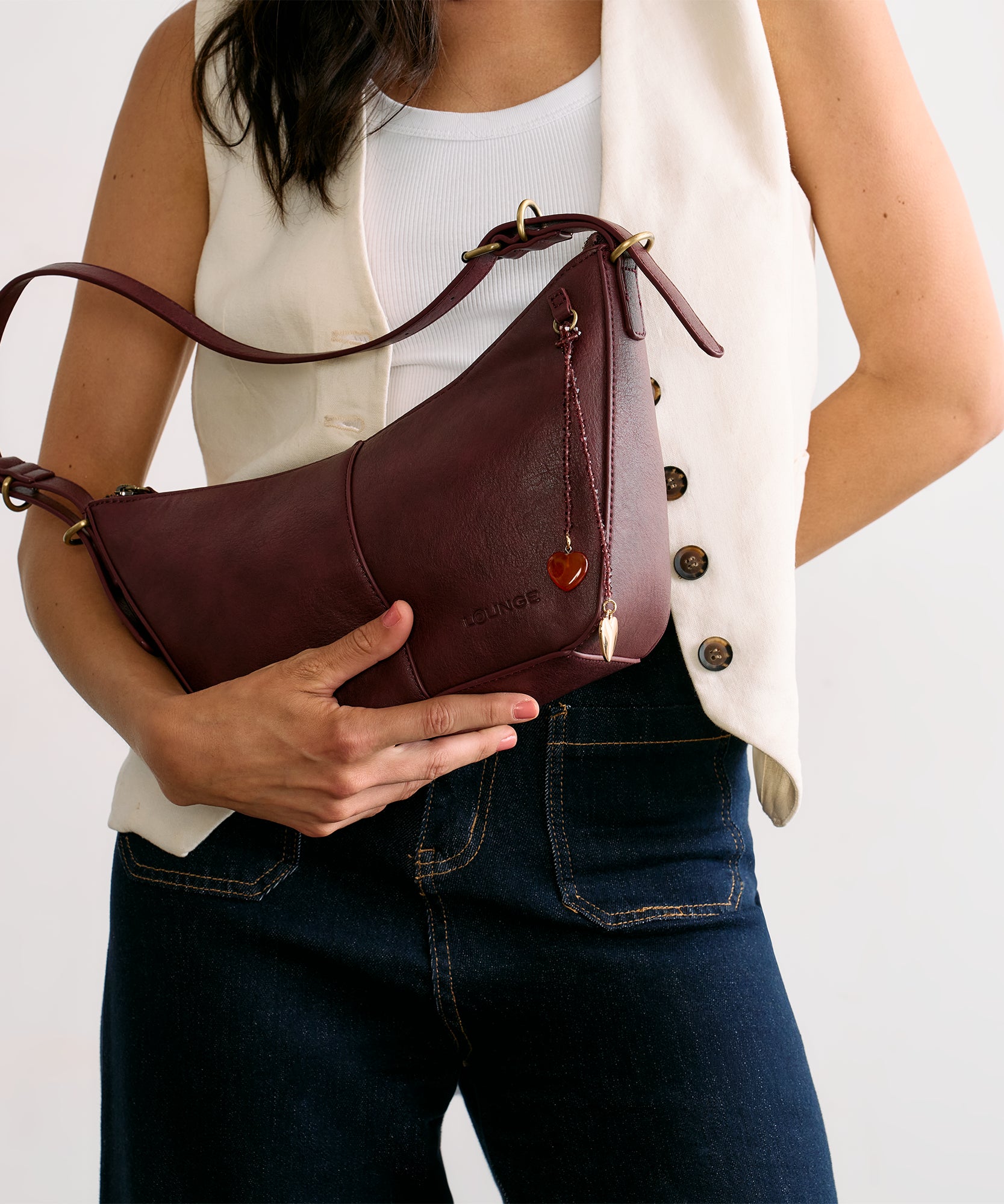 Cartera De Hombro Con Charm Woman Icons