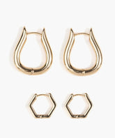 Set Aros Argollas Geométricas