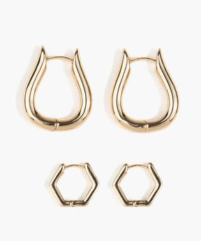 Set Aros Argollas Geométricas