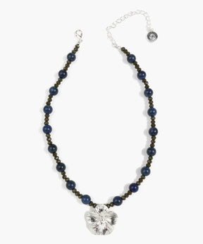 Collar Mostacillas Y Flor