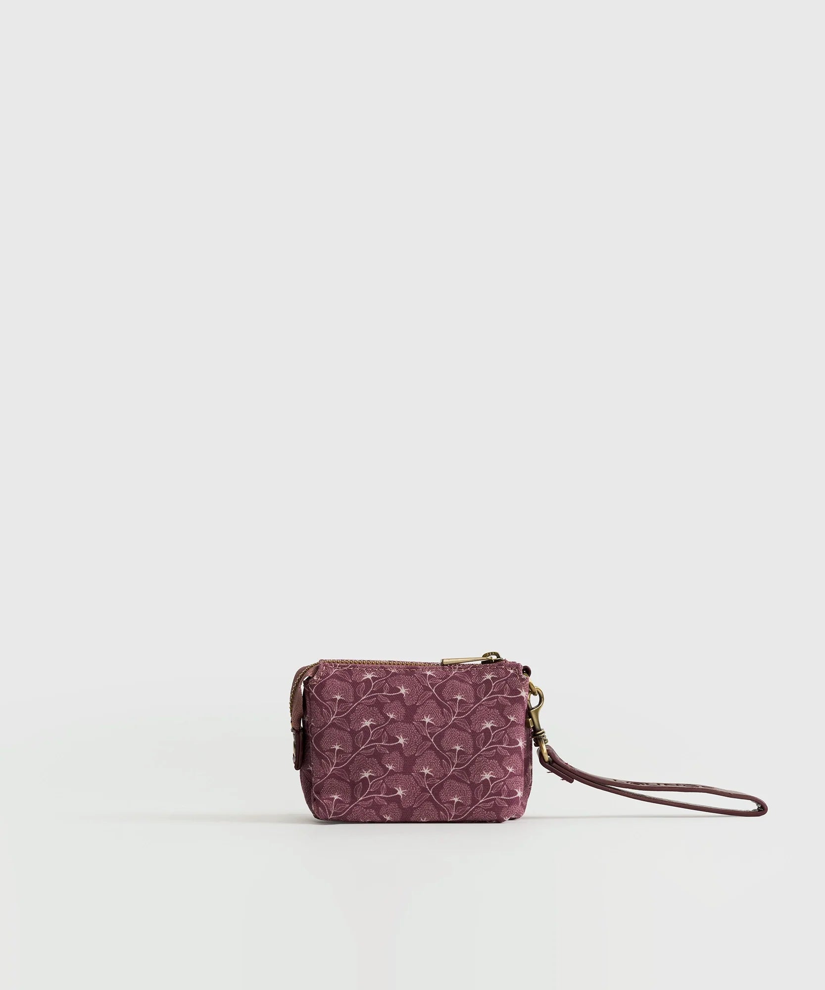 Billetera Pequeña Lanyard Flores Boho