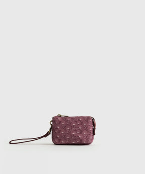 Billetera Pequeña Lanyard Flores Boho