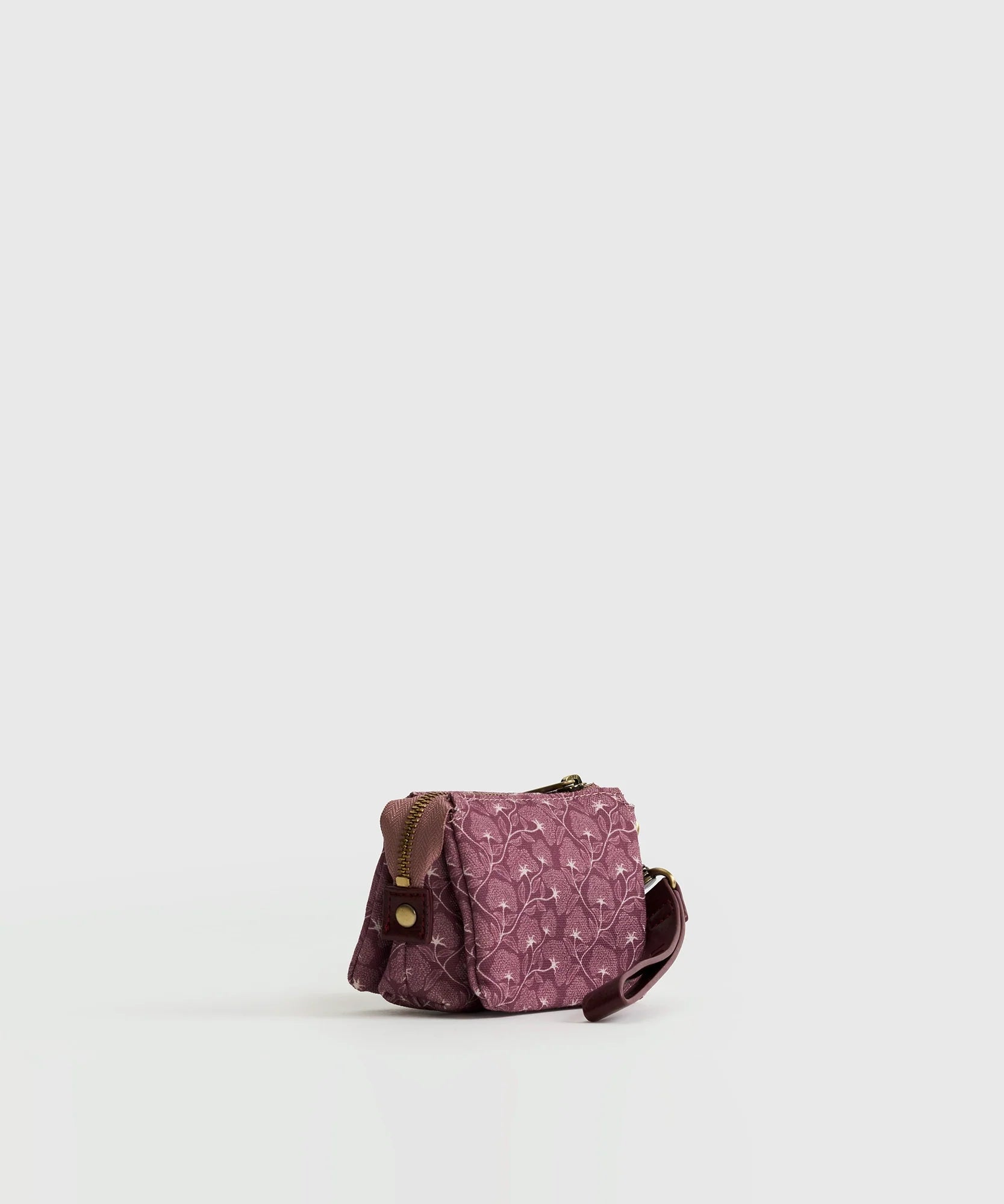 Billetera Pequeña Lanyard Flores Boho