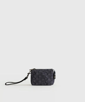 Billetera Pequeña Lanyard Flores Boho