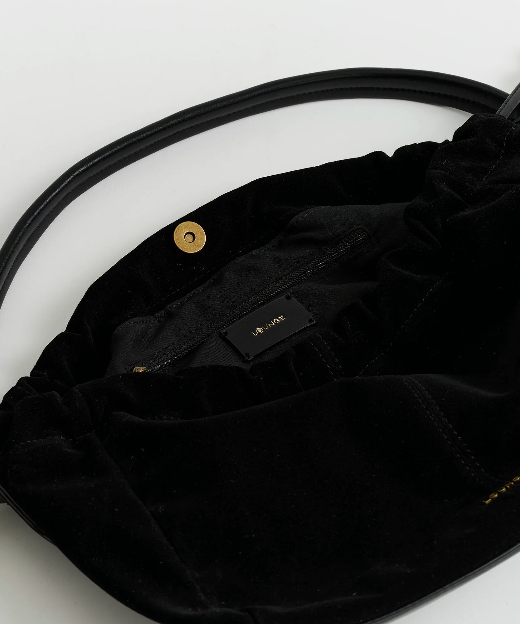 Cartera De Hombro Fake Suede Ajustable Woman