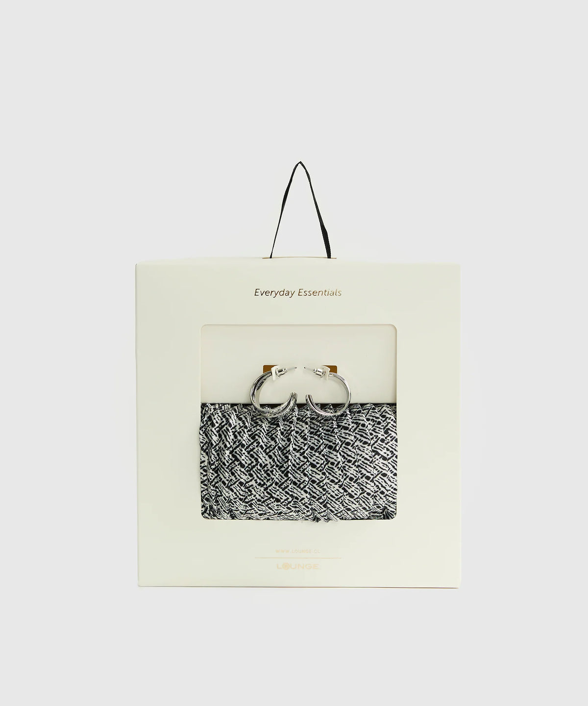 Set Pañuelo Y Aros Plisados