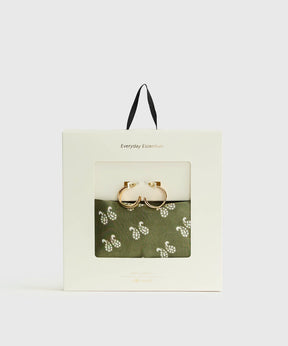 Set Pañuelo Y Aros Estampado