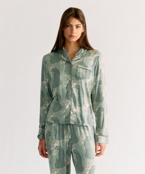 Set Pijama Tigres Verde Dreamy