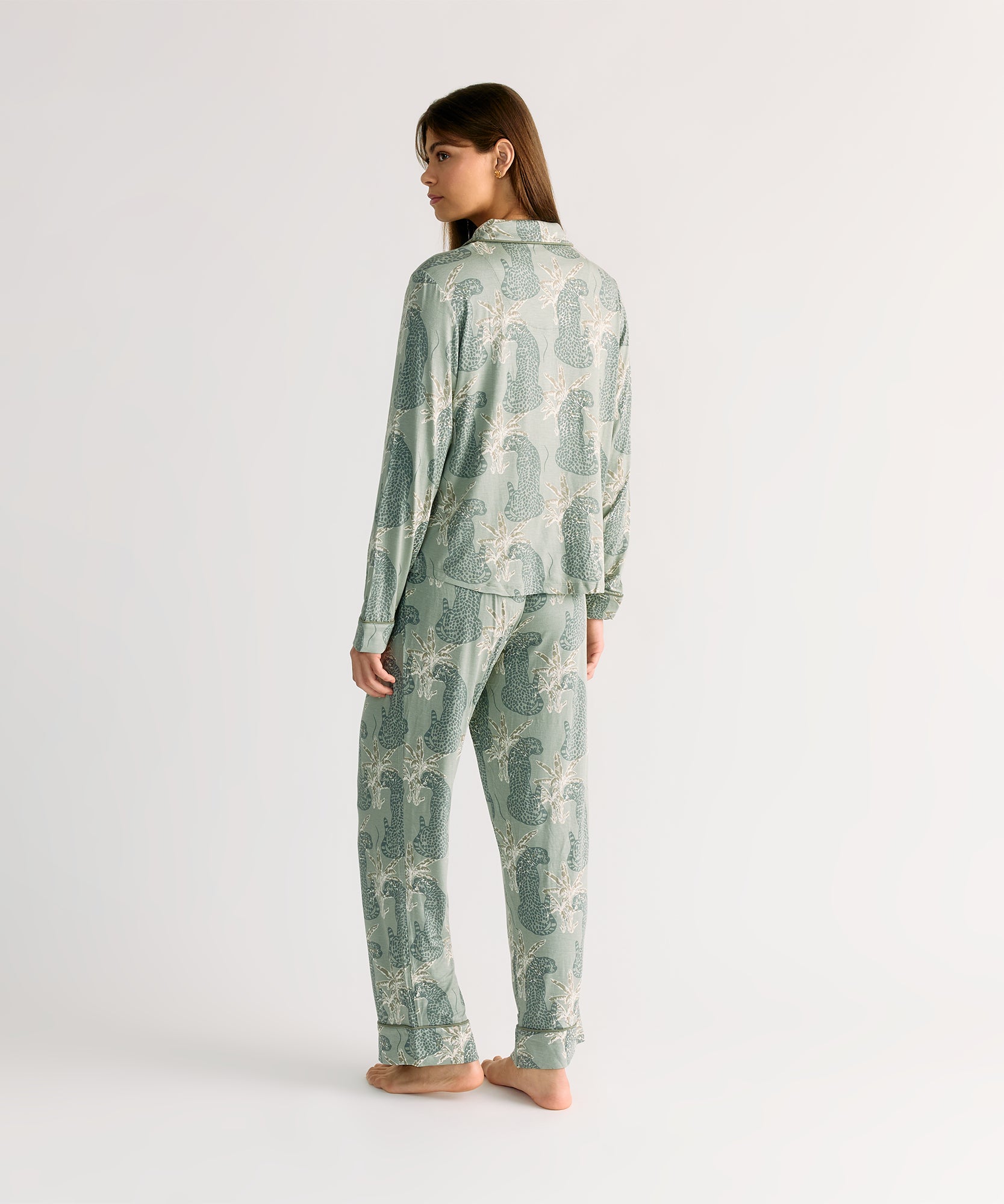 Set Pijama Tigres Verde Dreamy