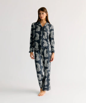 Set Pijama Tigres Azul Dreamy