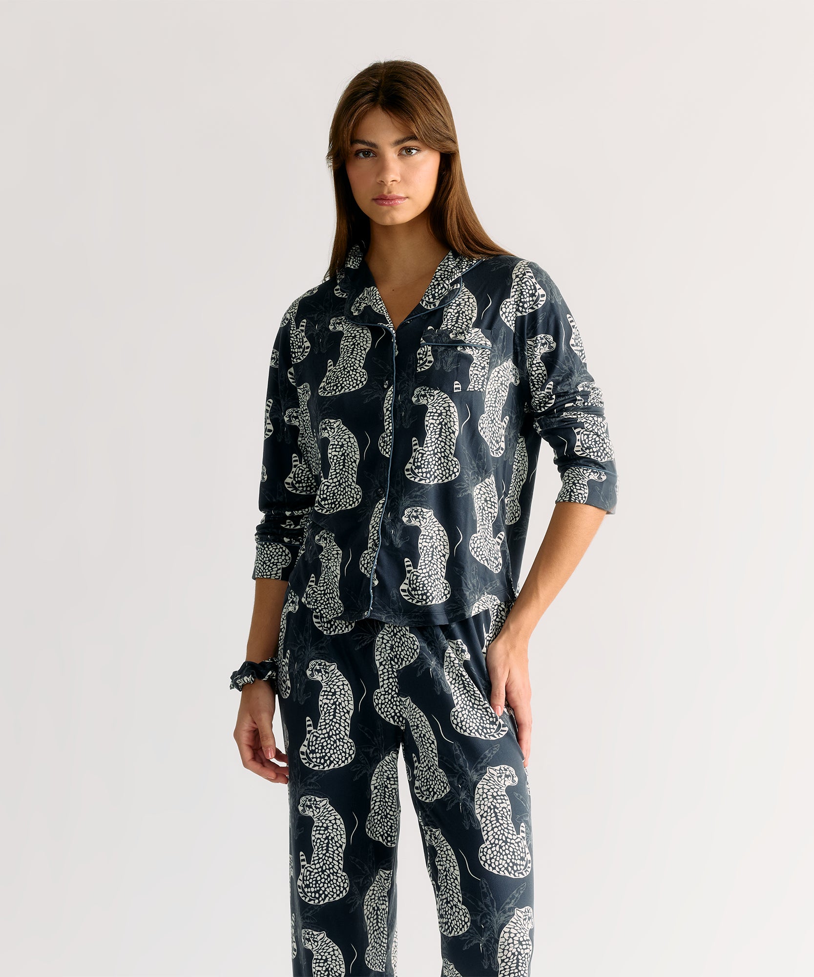 Set Pijama Tigres Azul Dreamy