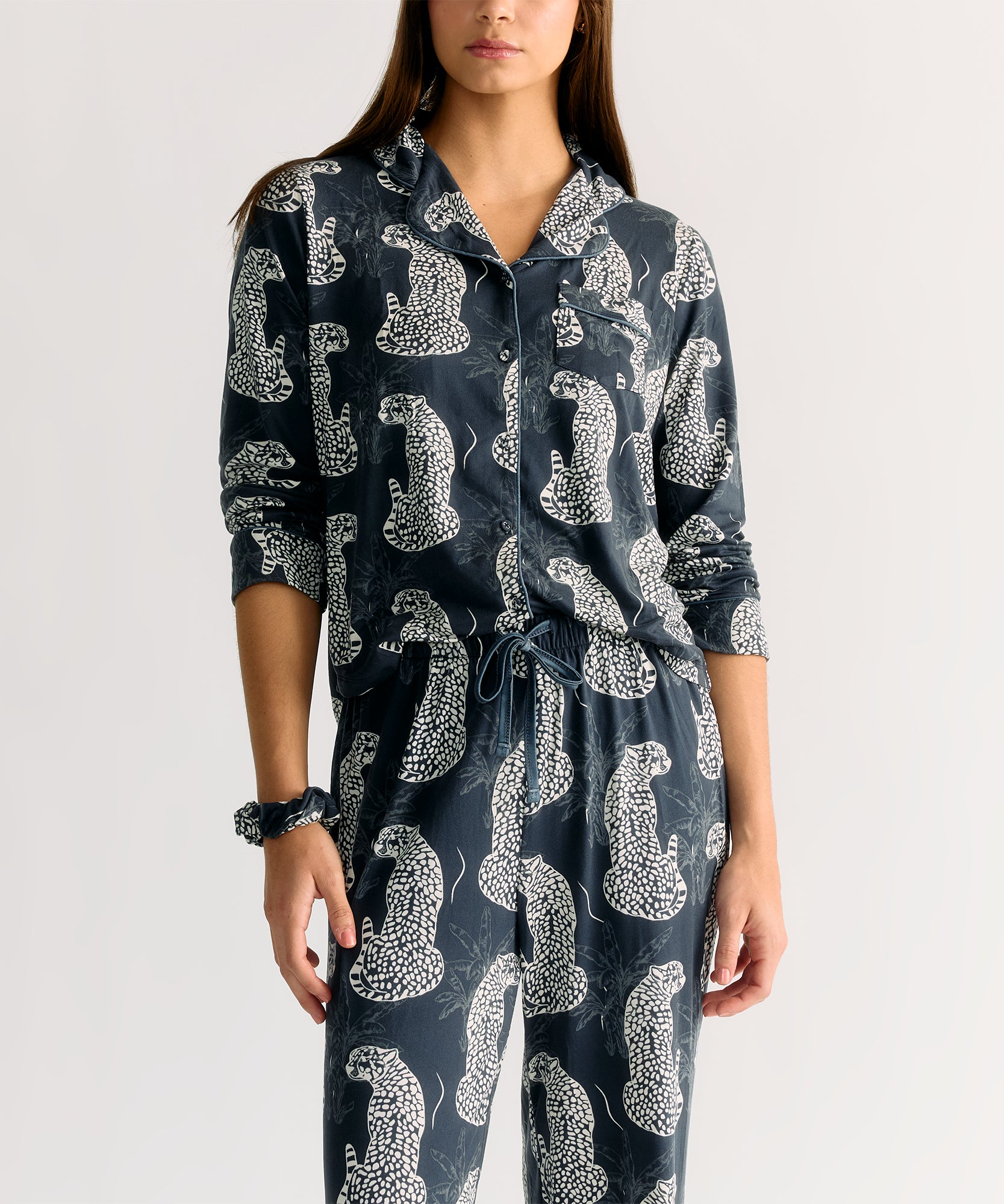 Set Pijama Tigres Azul Dreamy