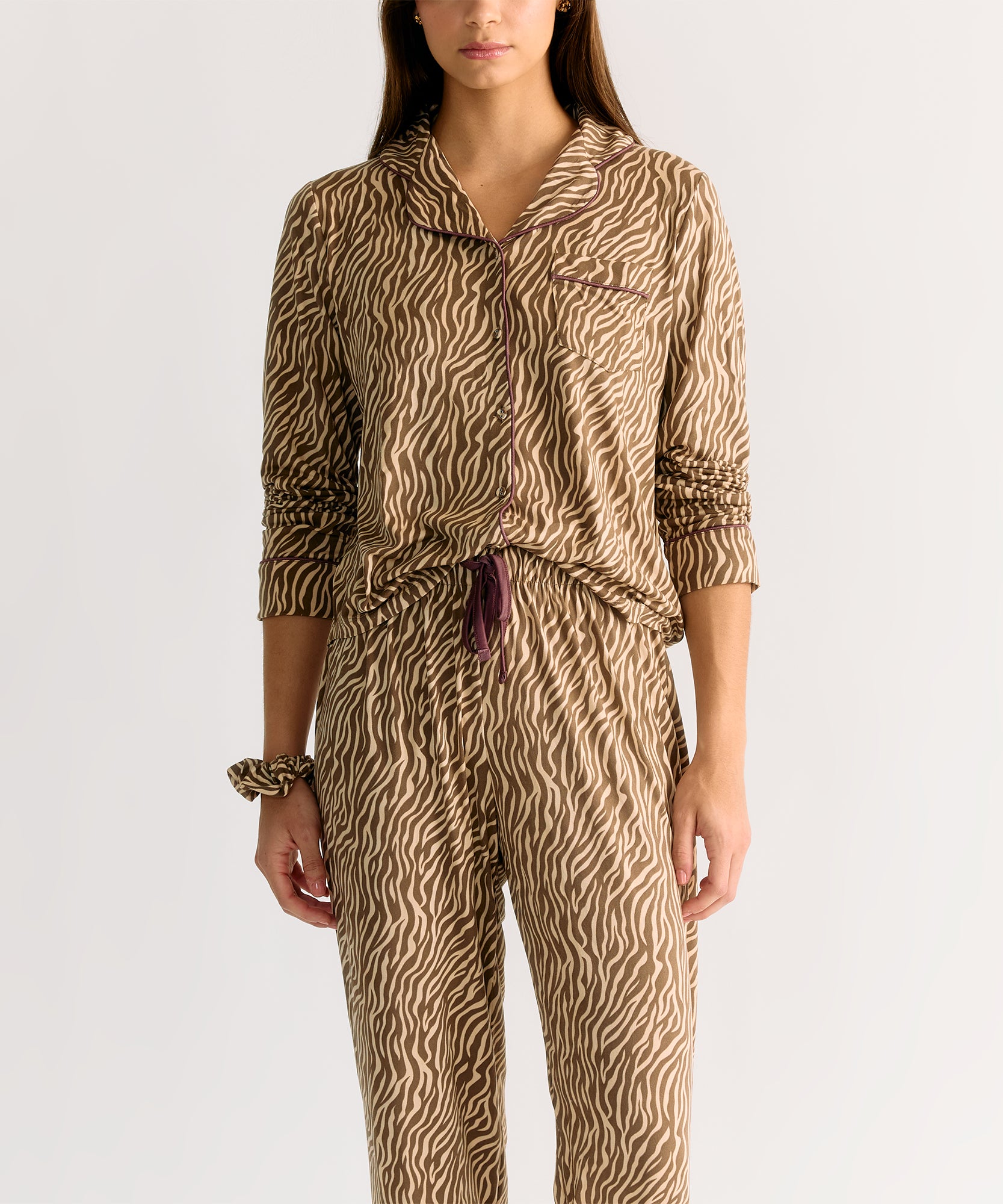 Set Pijama Cebra Café Dreamy