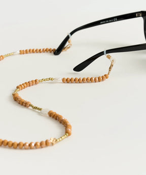 Strap Sujetador Lentes Mostacillas Flor Perlas