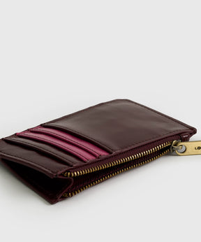 Tarjetero Charol Cierre