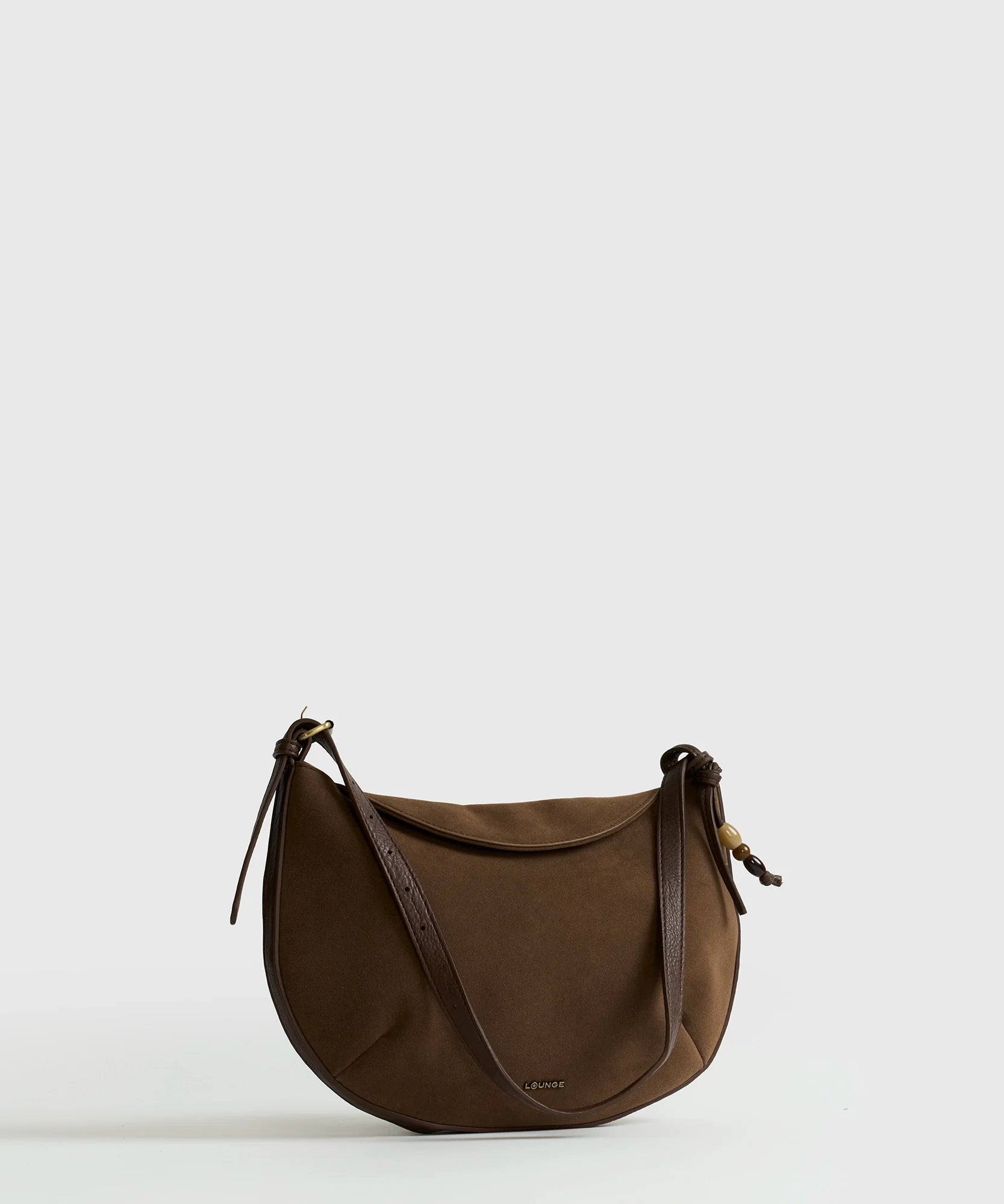 Cartera Bandolera Fake Suede Solapa