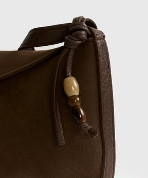 Cartera Bandolera Fake Suede Solapa