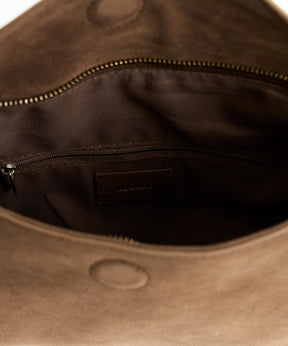 Cartera Bandolera Fake Suede Solapa