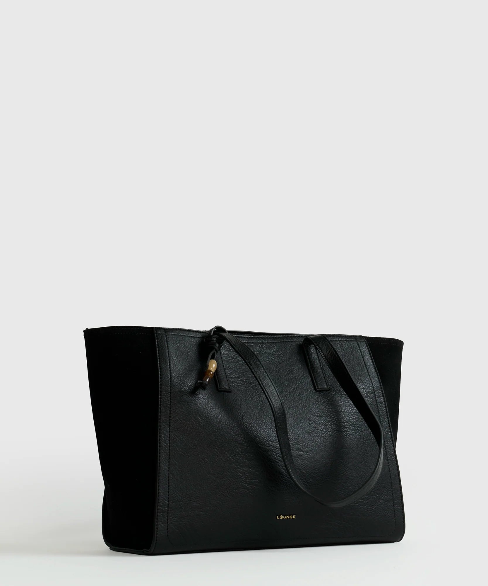 Bolso Notebook Fake Suede Charm Resina