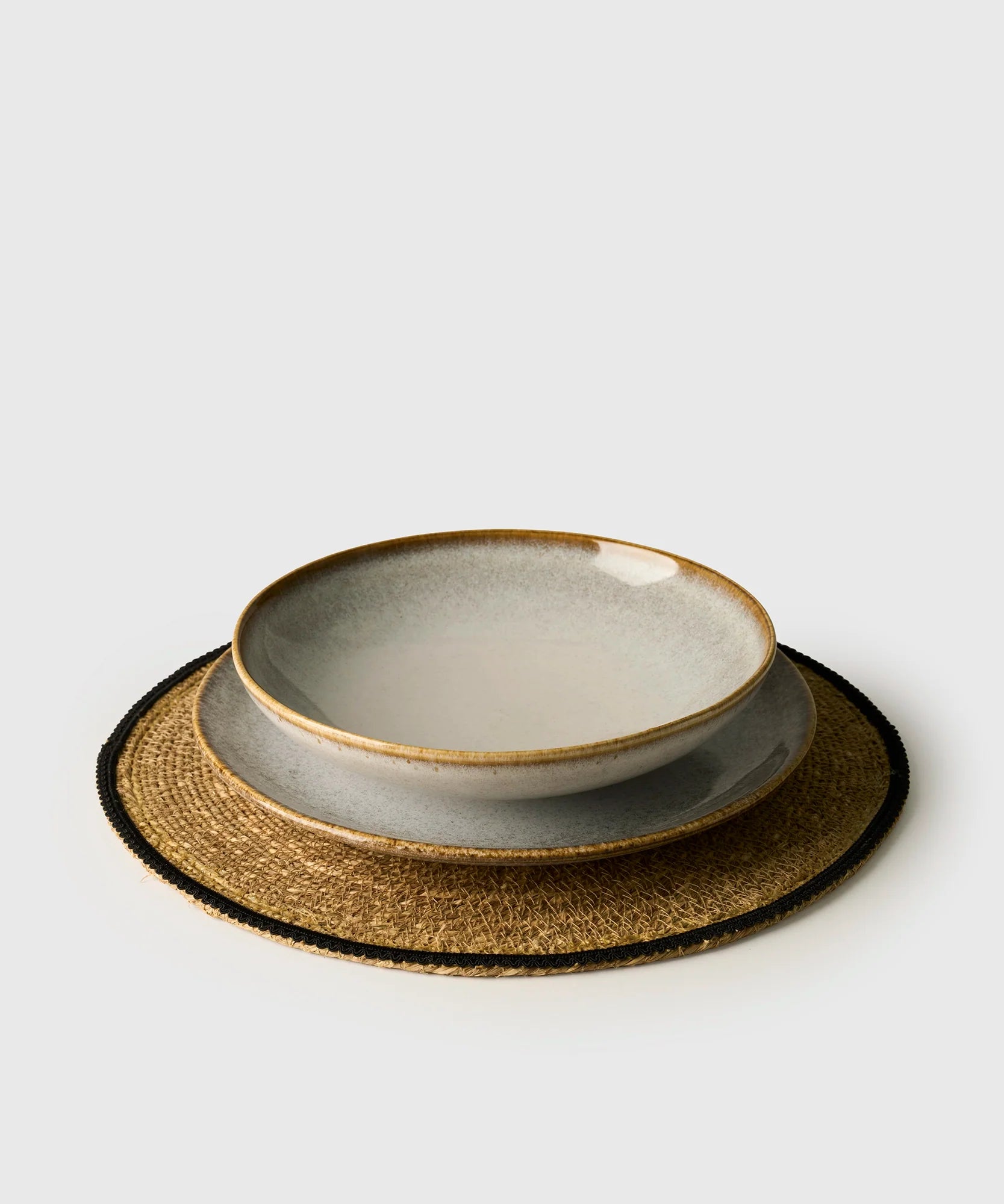 Set Individuales Seagrass Bordado Boho