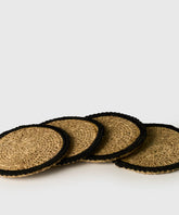 Set Posavasos Seagrass Bordado Boho