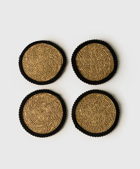 Set Posavasos Seagrass Bordado Boho