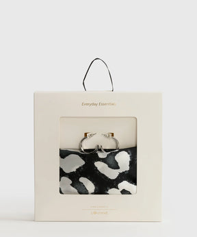 Set Pañuelo Y Aros Pañuelo Estampado Argollas Doble