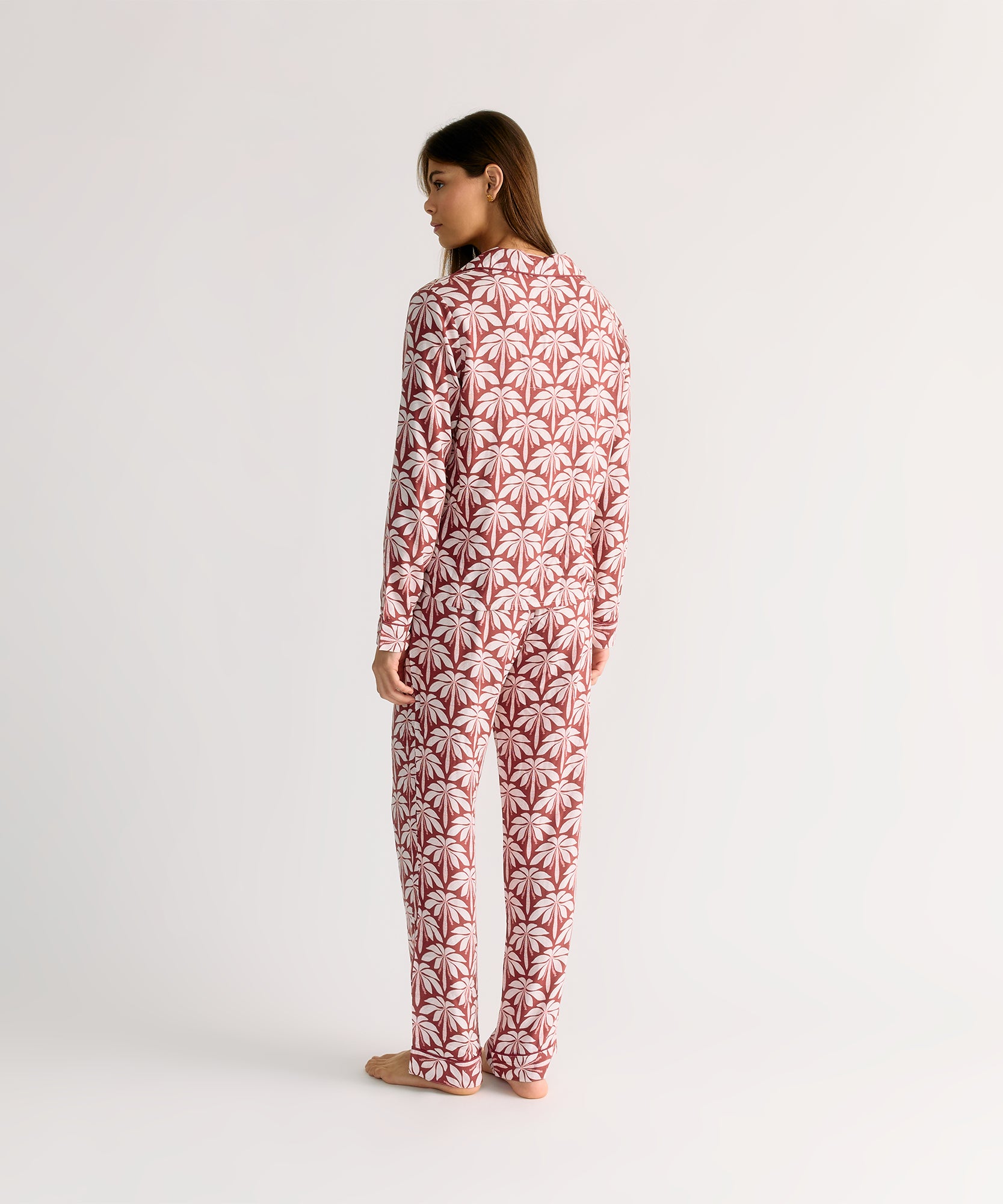 Pijama Camisero Palmeras Dreamy