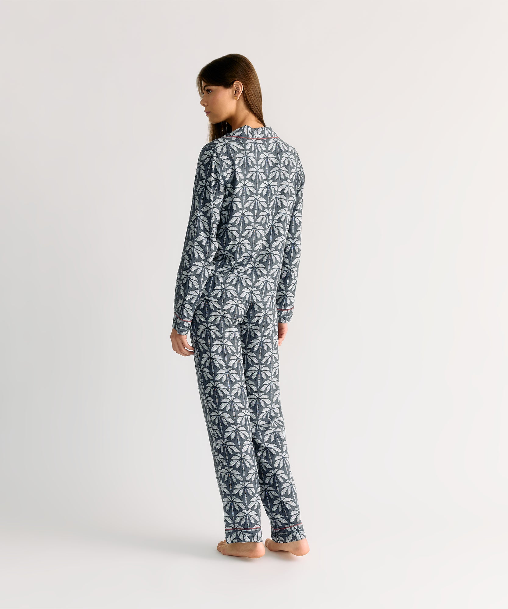 Pijama Camisero Palmeras Dreamy