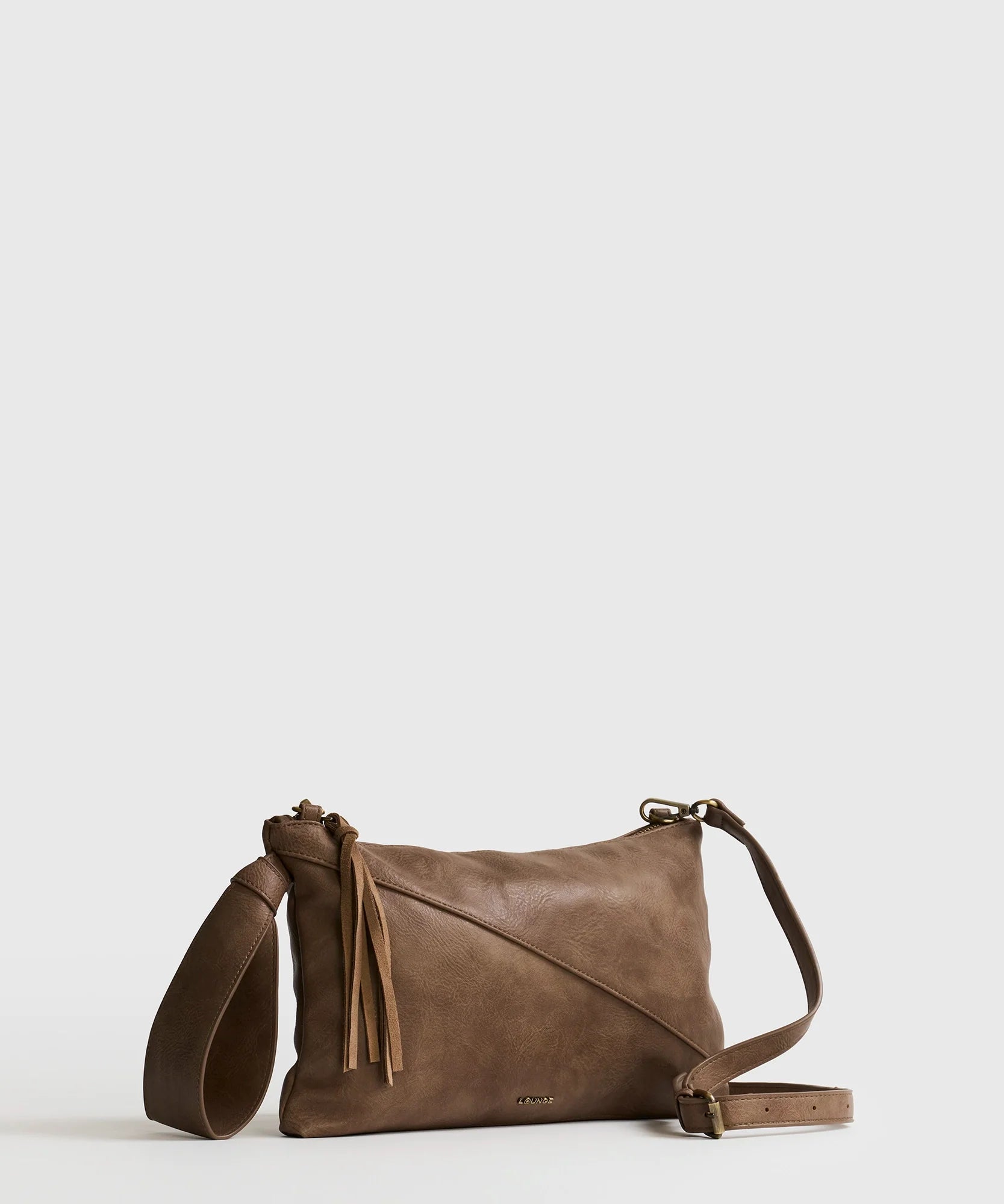 Cartera Bandolera Tassel Fake Suede Boho