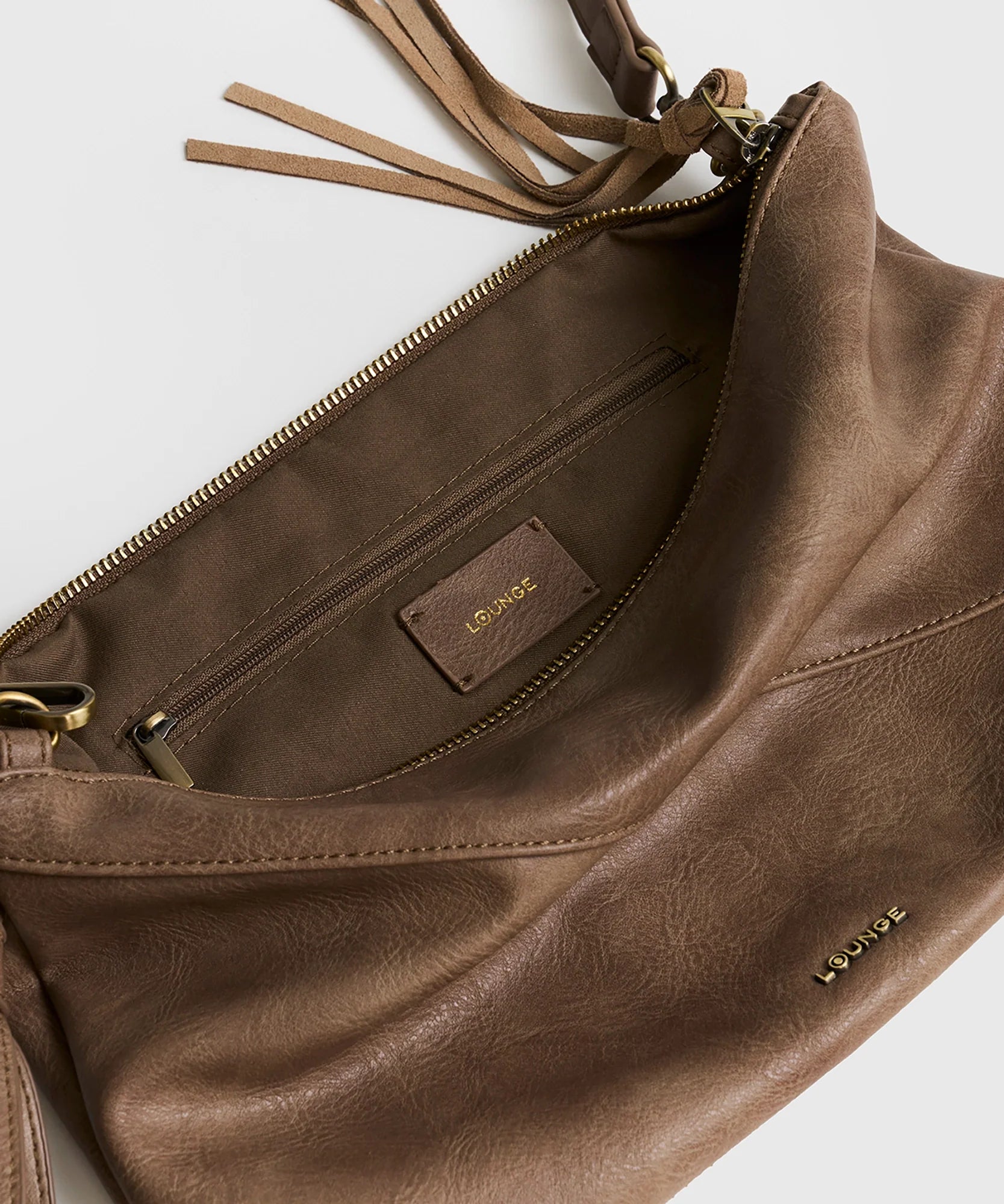 Cartera Bandolera Tassel Fake Suede Boho