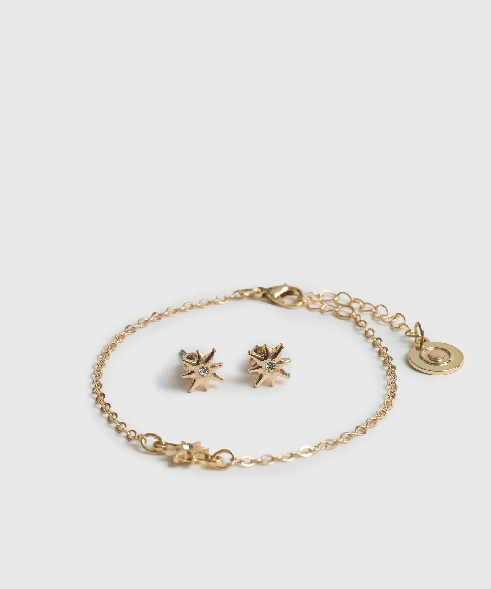 Set Pulsera Y Aros Estrella Fugaz