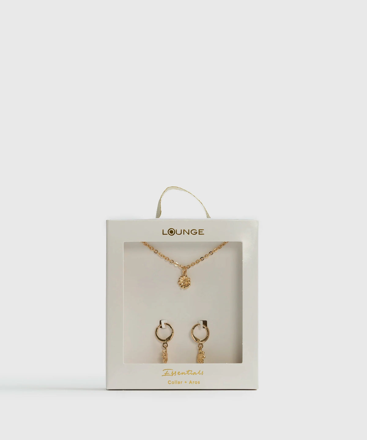 Set Collar Y Aros Flores