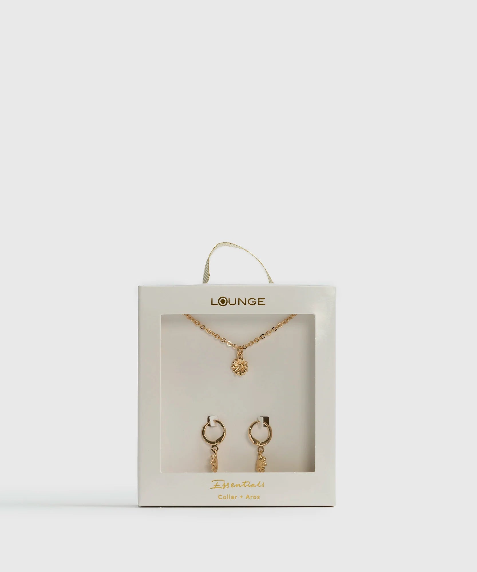 Set Collar Y Aros Flores