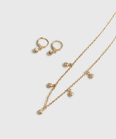 Set Collar Y Aros Puntos De Luz