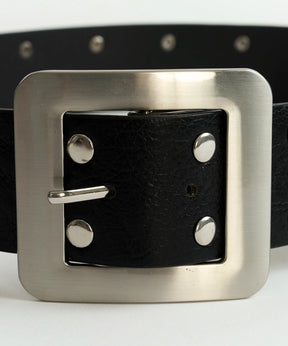 Cinturón Tachas Hebilla Cuadrada Street
