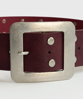 Cinturón Tachas Hebilla Cuadrada Street