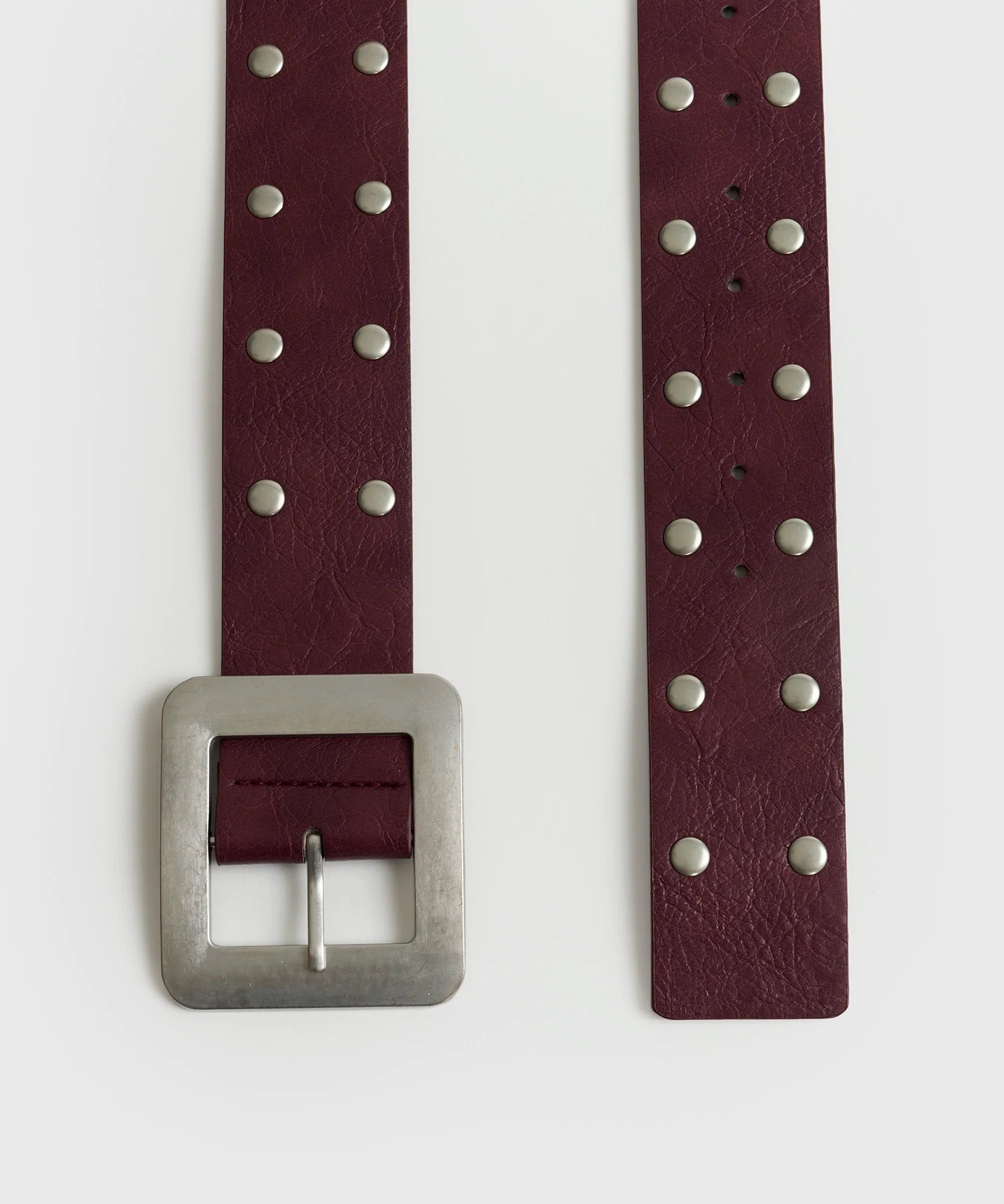 Cinturón Tachas Hebilla Cuadrada Street