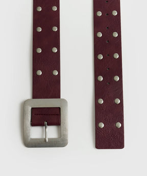 Cinturón Tachas Hebilla Cuadrada Street