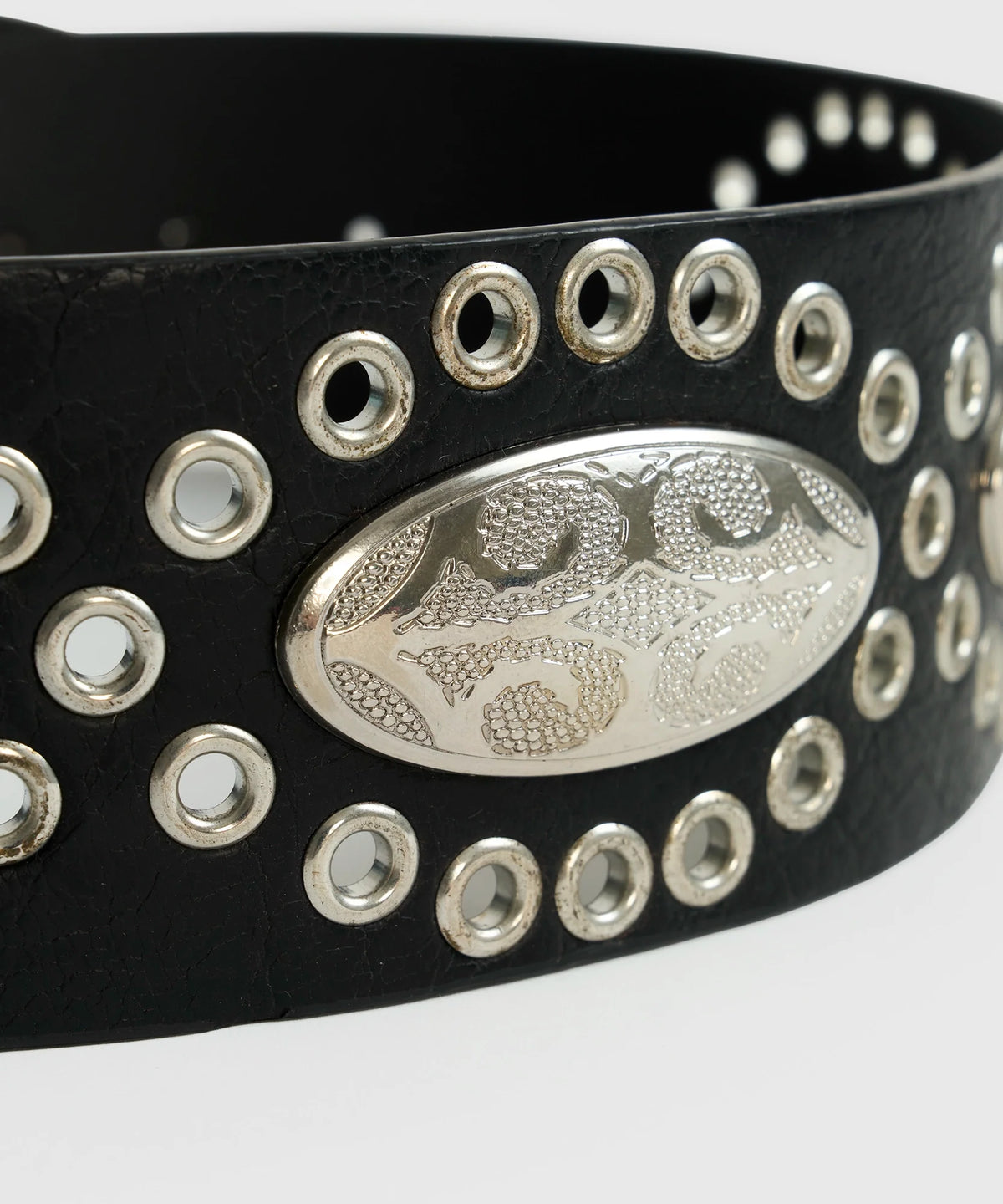 Cinturón Hebilla Ovalada Escudo Boho