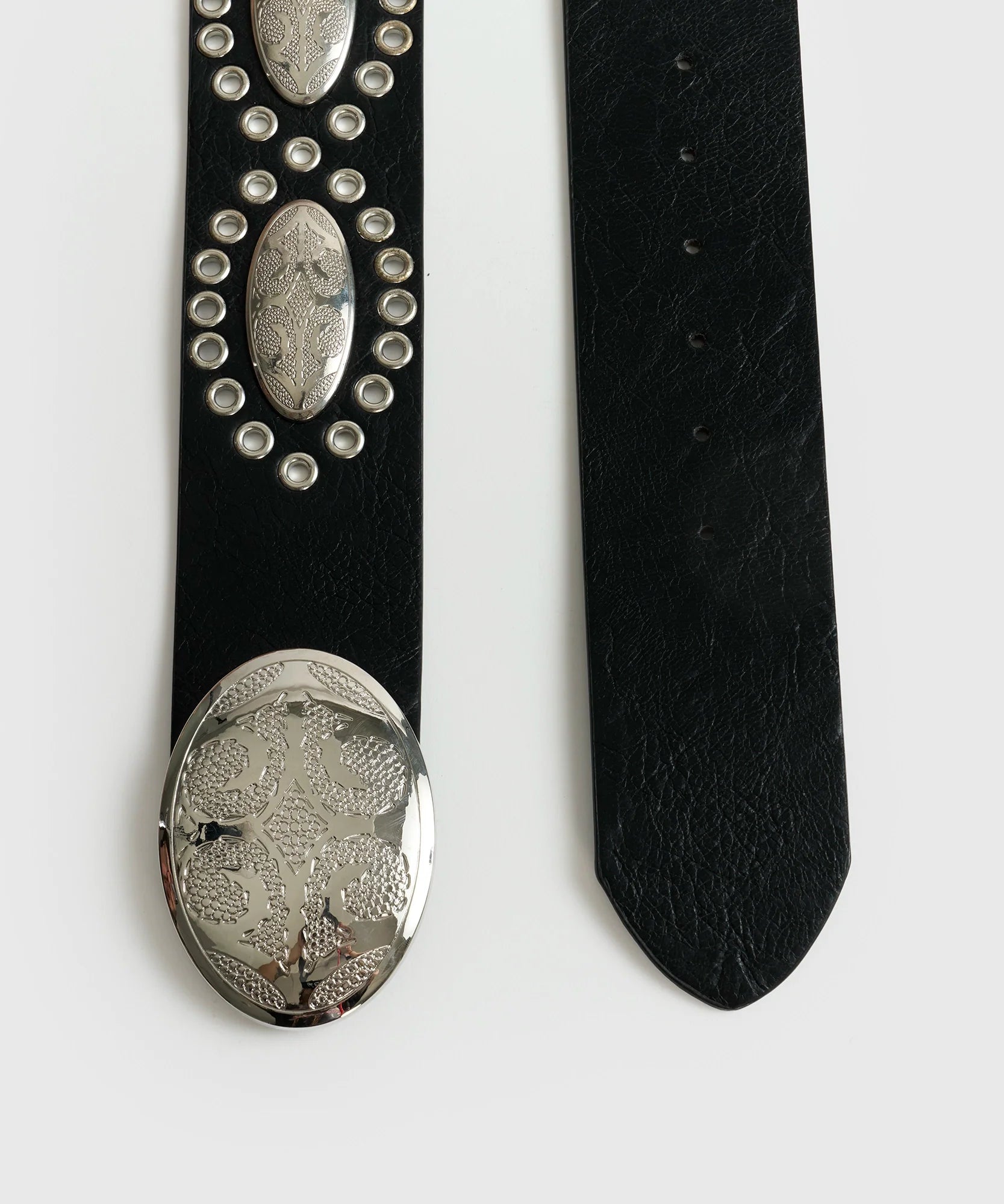 Cinturón Hebilla Ovalada Escudo Boho