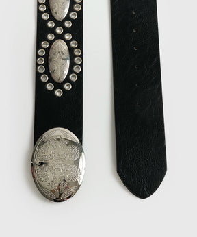 Cinturón Hebilla Ovalada Escudo Boho