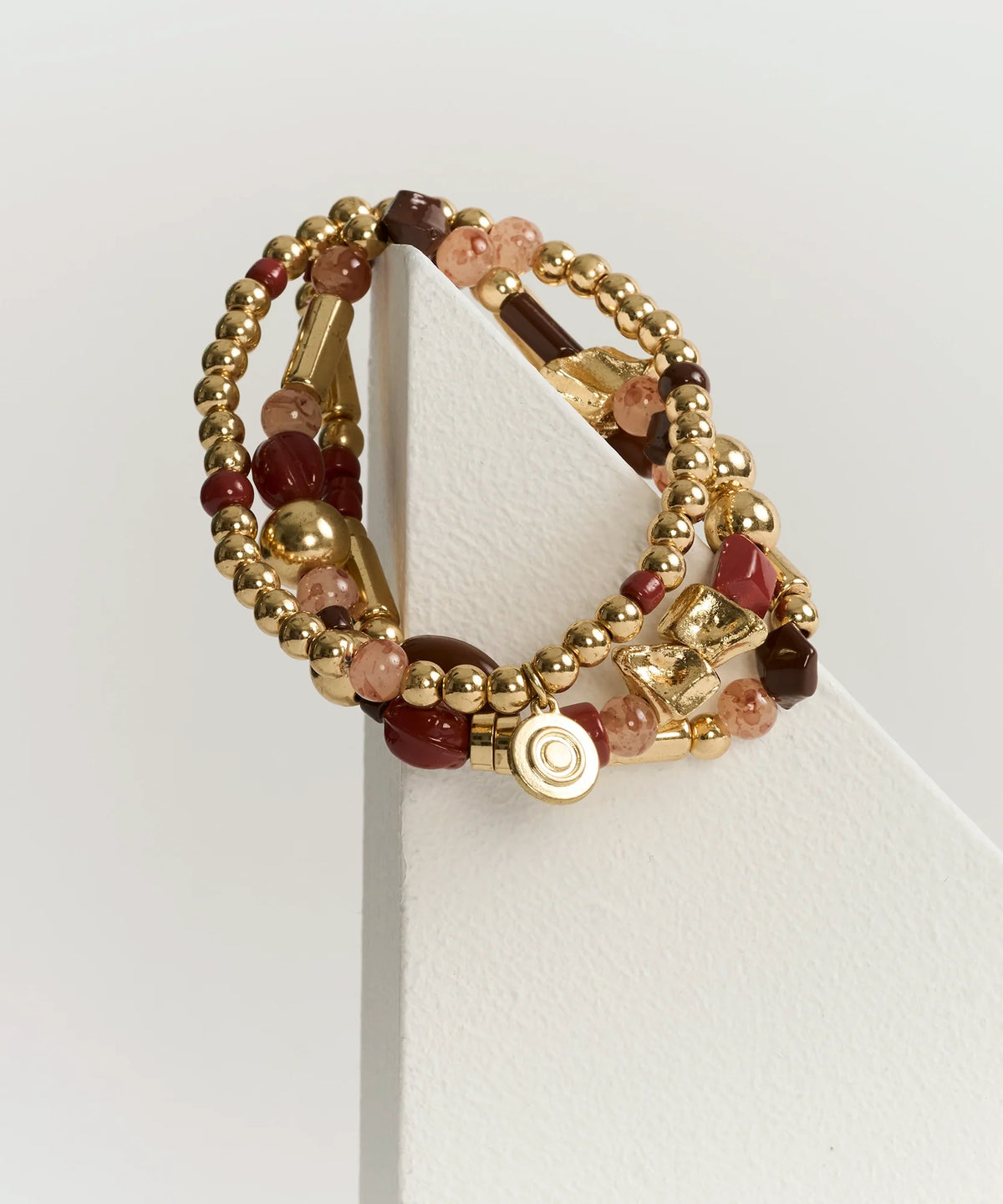 Set Pulseras Mostacillas Piedras Multicolores Boho