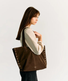 Cartera Tote Tachas Planas Boho