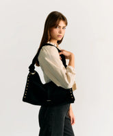 Cartera De Hombro Handle Anudado Tachas Boho