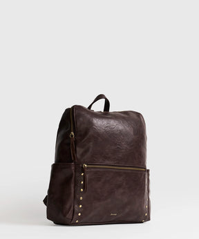 Mochila Tachas Puller Gamuza Boho