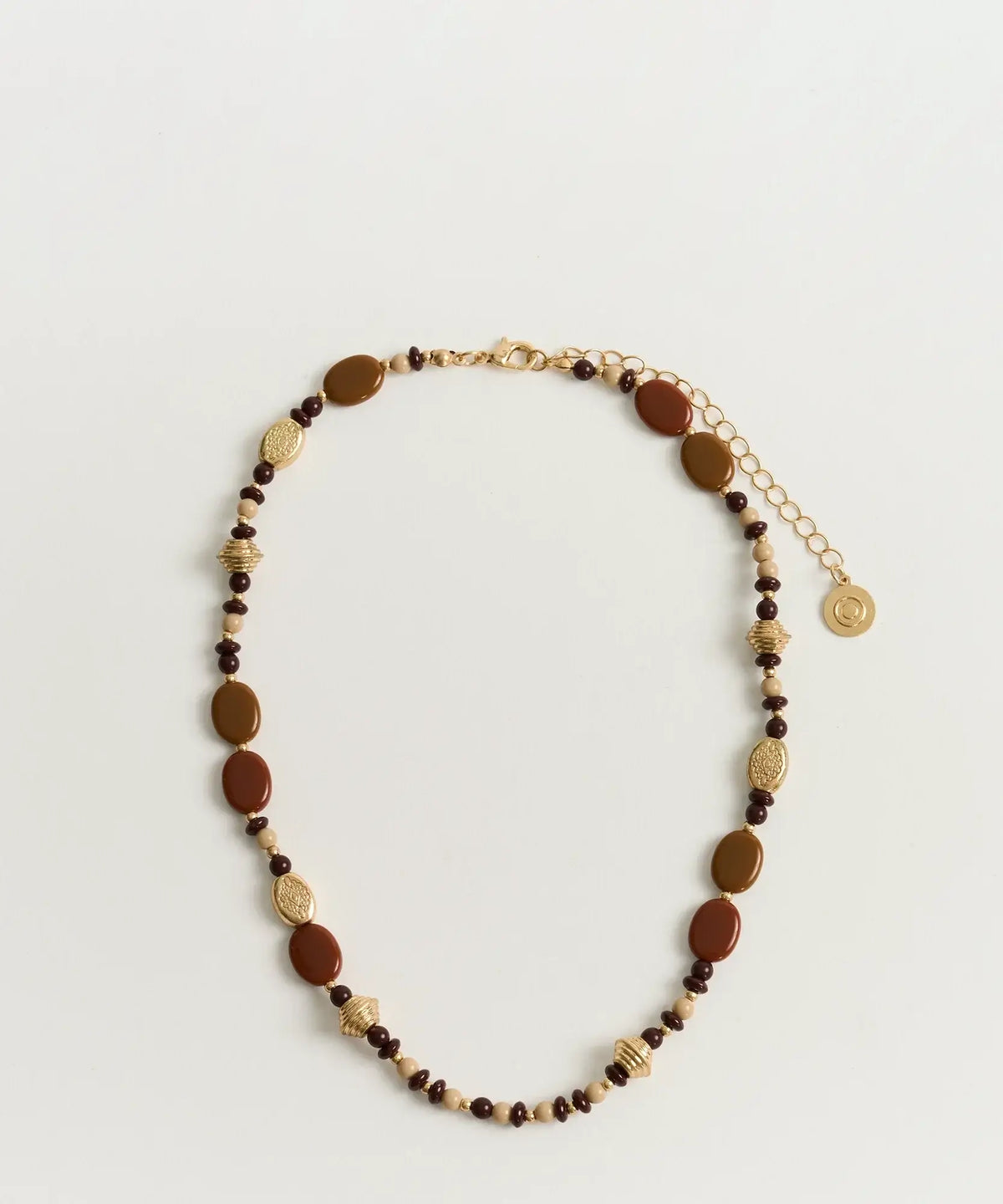 Collar Mostacillas Piedras Resina Boho