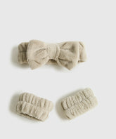 Cintillo Skincare Set Cintillo + Muñequeras Self Care