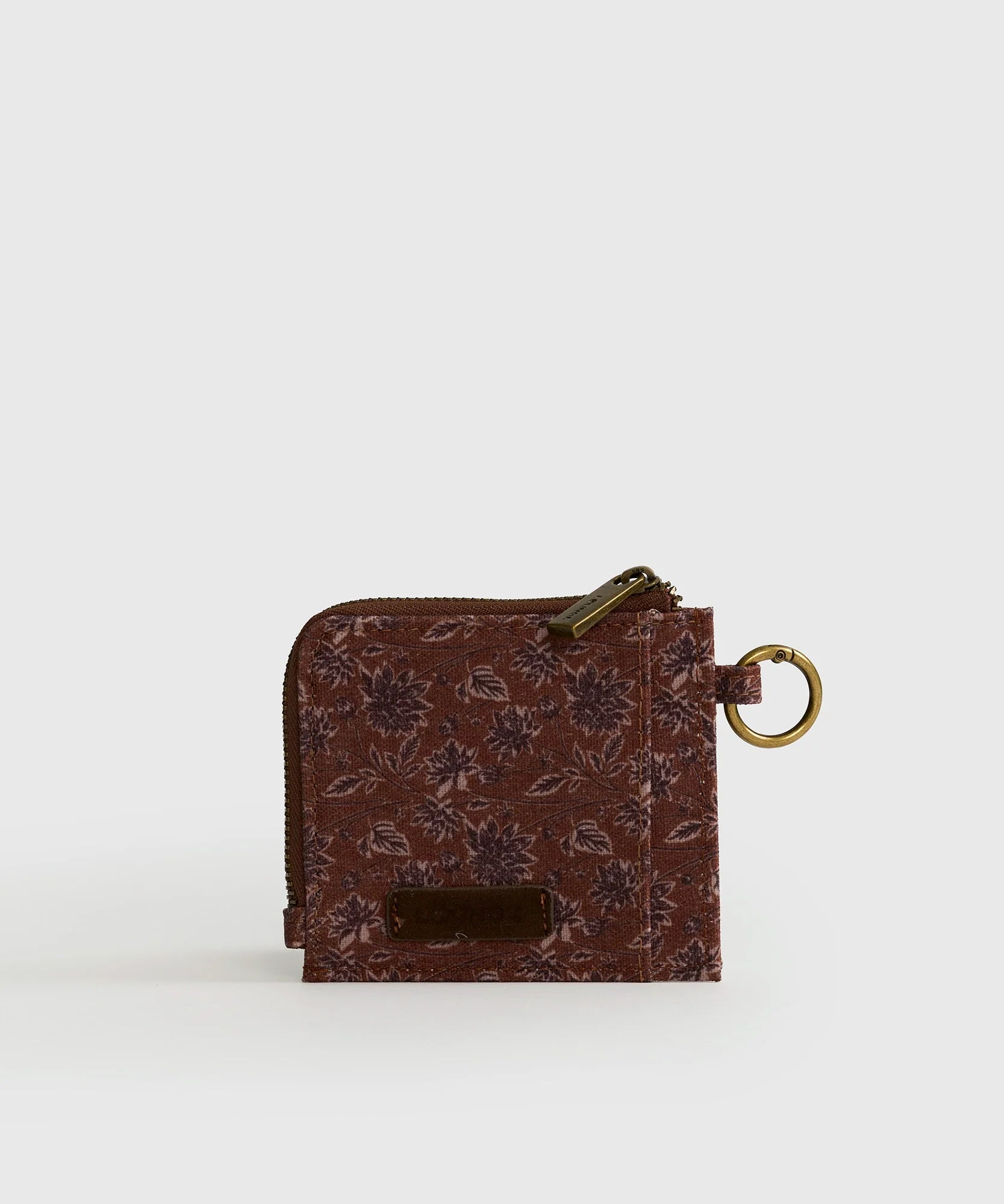 Tarjetero Canvas Flores Boho