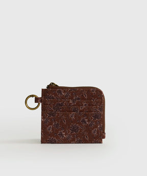 Tarjetero Canvas Flores Boho